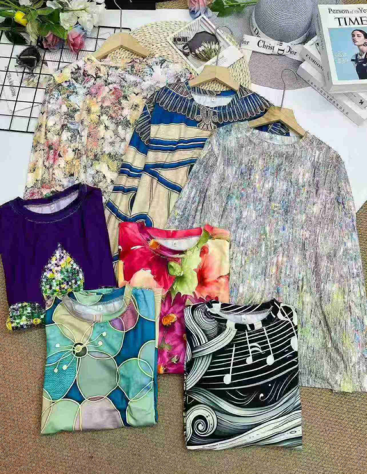 Full Print T-shirts (50% Long Sleeve, 50% Short Sleeve) Around 100000 Pcs Total - Image 4