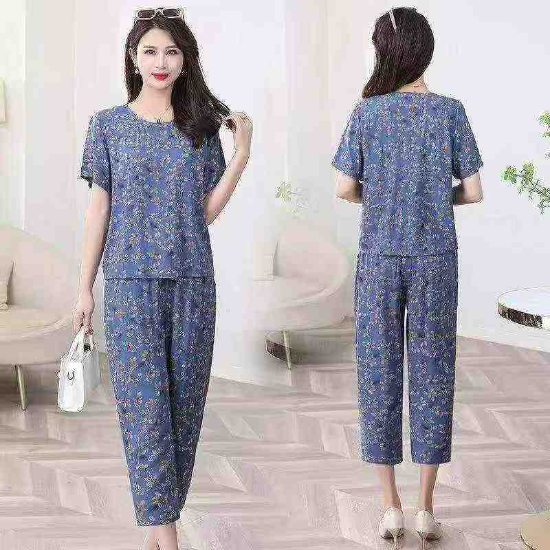 680 Sets Summer Middle-aged Mom Outfit Sets - Image 8