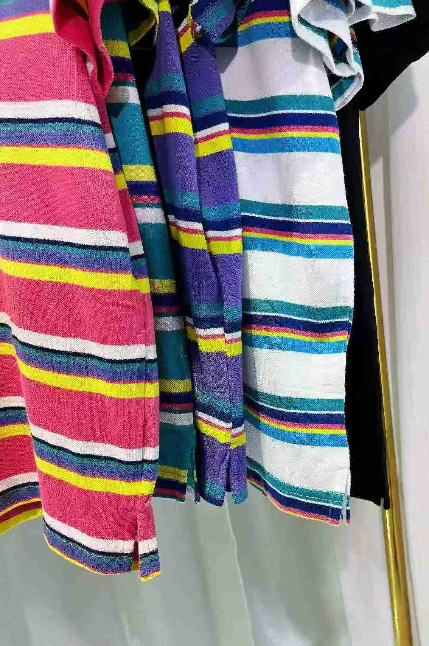 Uniseksowe koszulki polo w paski, około 740 sztuk, rozmiar L-3XL - Image 5