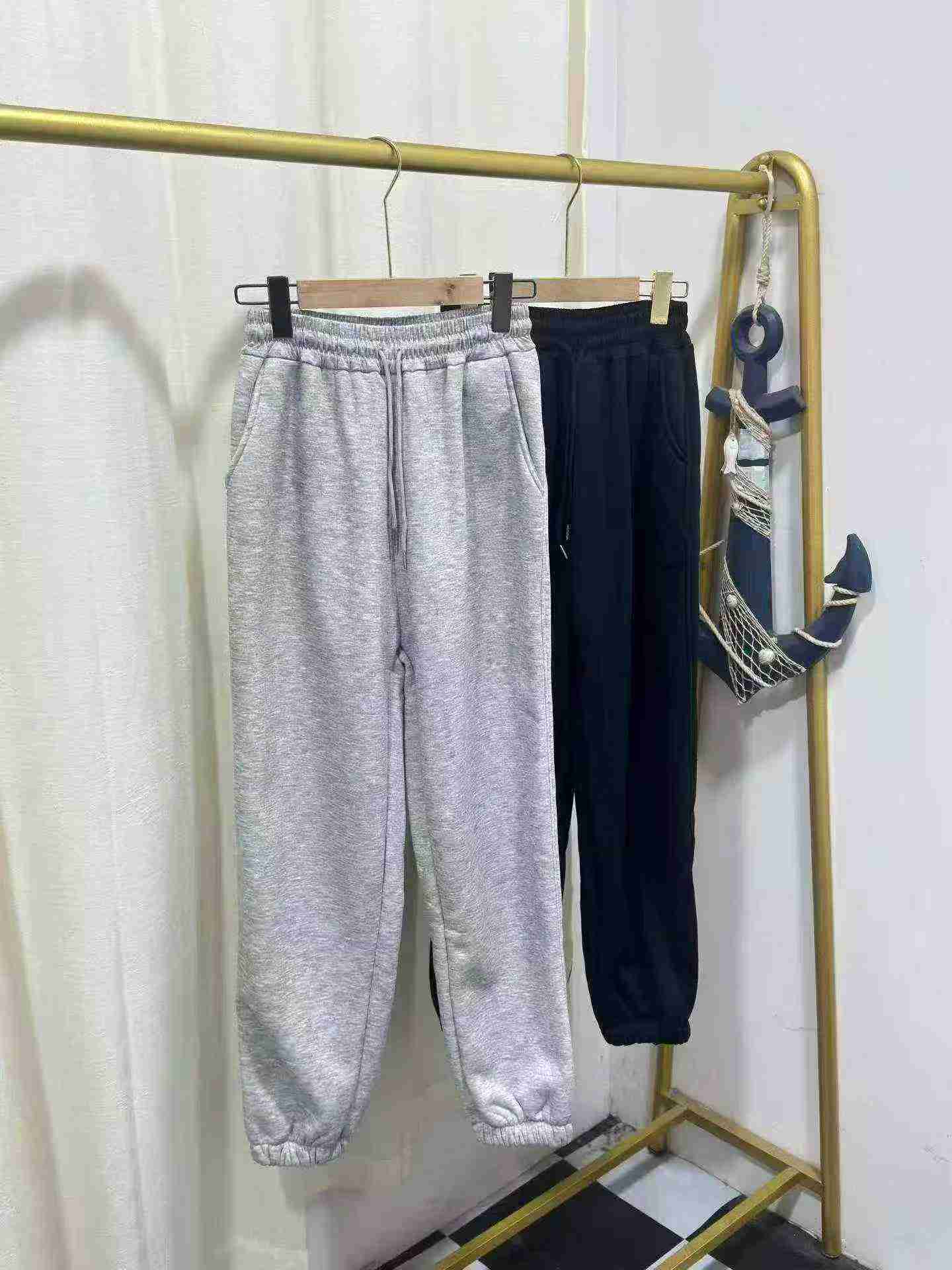 Calças de Moletom Femininas Estilo Americano com Forro de Sherpa e Cintura Ajustada, 428 Peças, Tamanho S-2XL, Embalagem Individual - Image 2