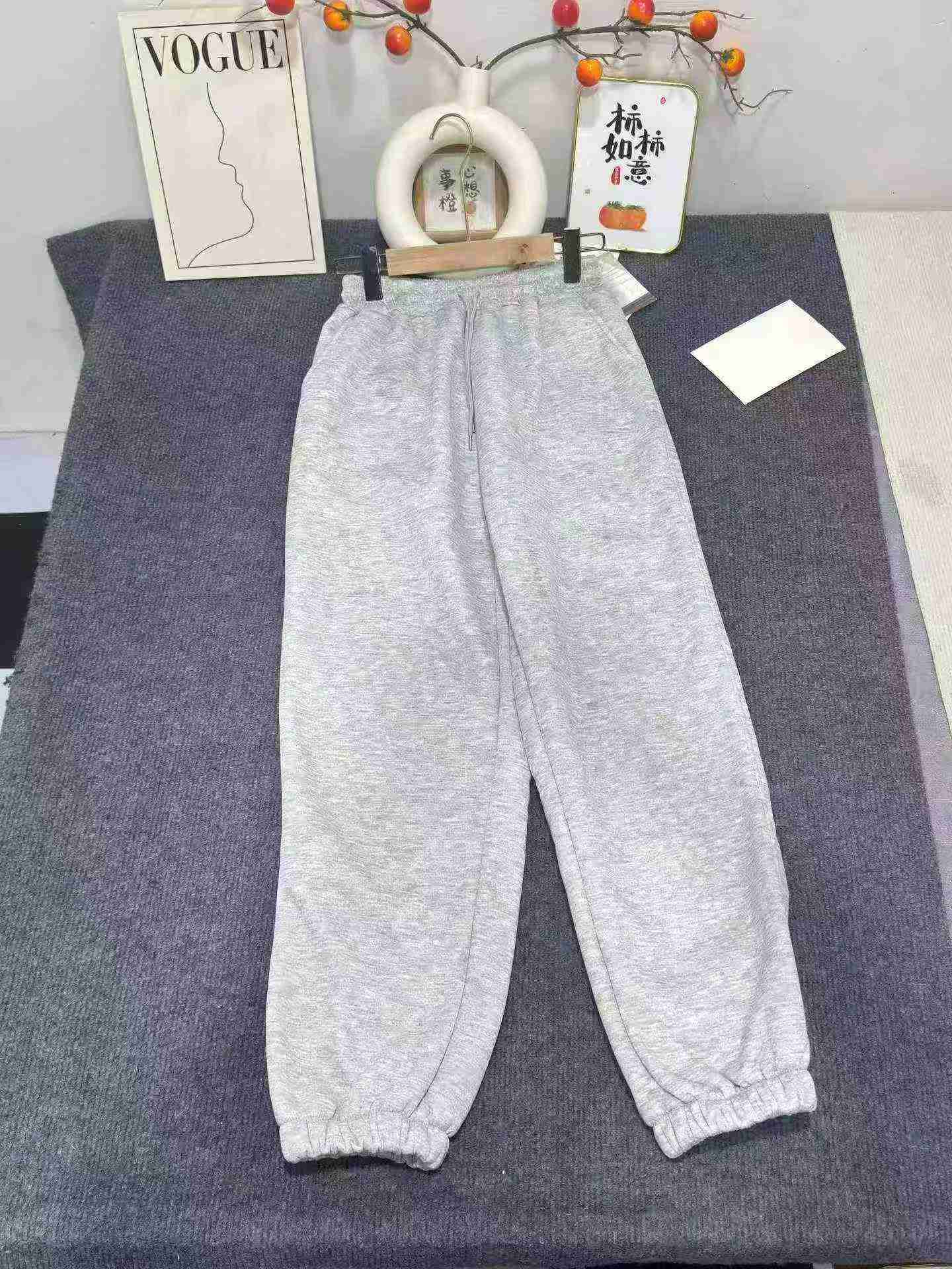 Calças de Moletom Femininas Estilo Americano com Forro de Sherpa e Cintura Ajustada, 428 Peças, Tamanho S-2XL, Embalagem Individual - Image 3