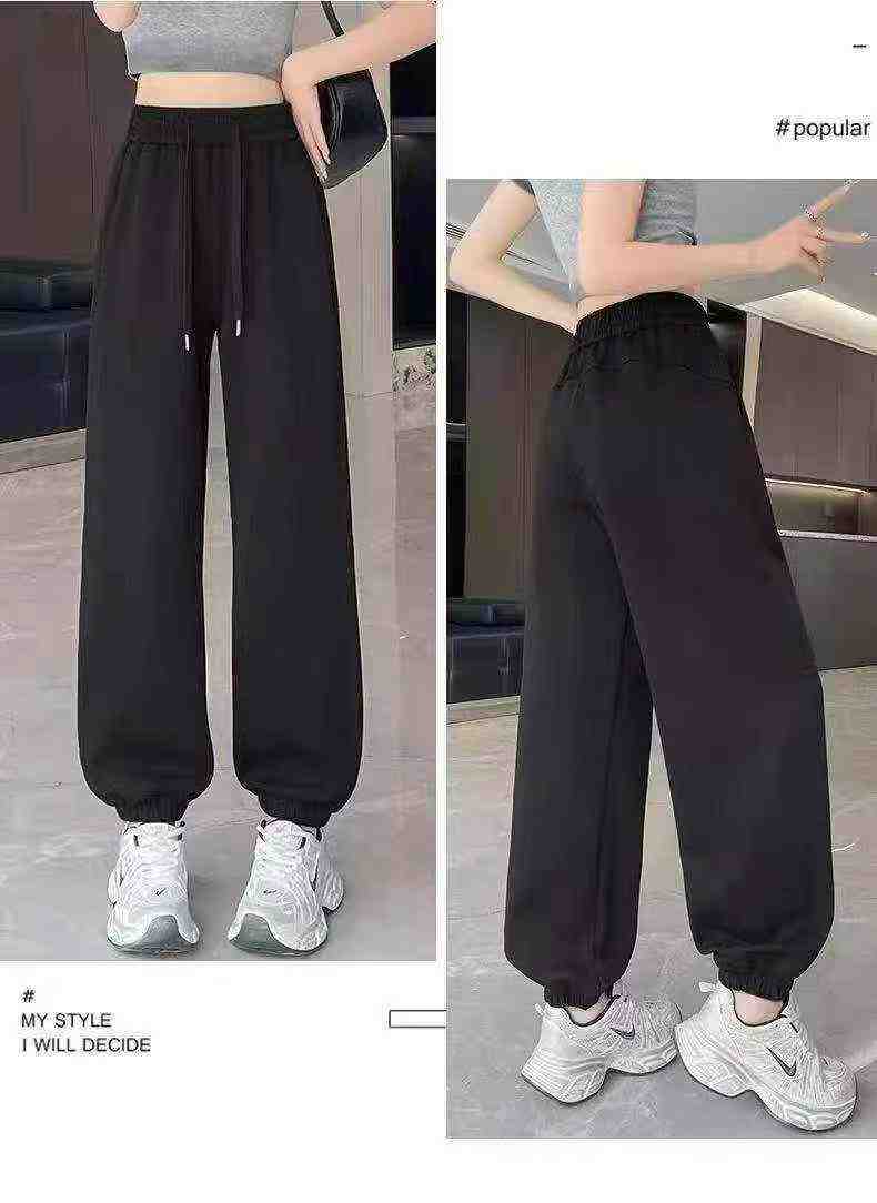 Calças de Moletom Femininas Estilo Americano com Forro de Sherpa e Cintura Ajustada, 428 Peças, Tamanho S-2XL, Embalagem Individual - Image 9