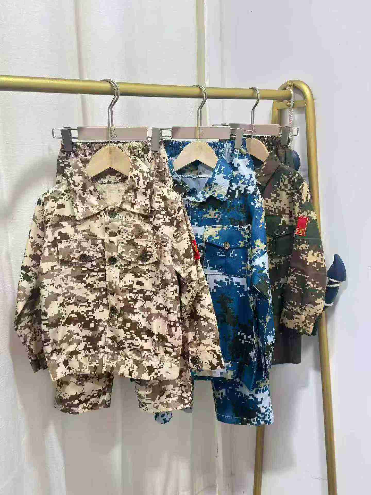 2420 Conjuntos de Roupa de Trabalho Camuflada Infantil para Treinamento Militar em Acampamento de Verão - Image 2