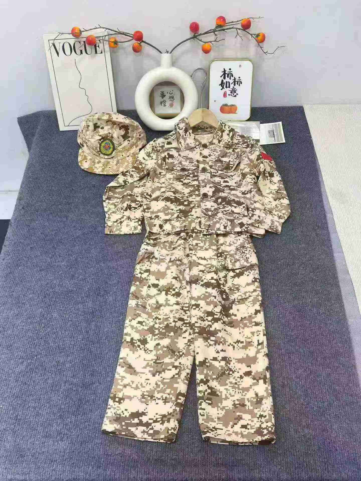 2420 Conjuntos de Roupa de Trabalho Camuflada Infantil para Treinamento Militar em Acampamento de Verão - Image 3