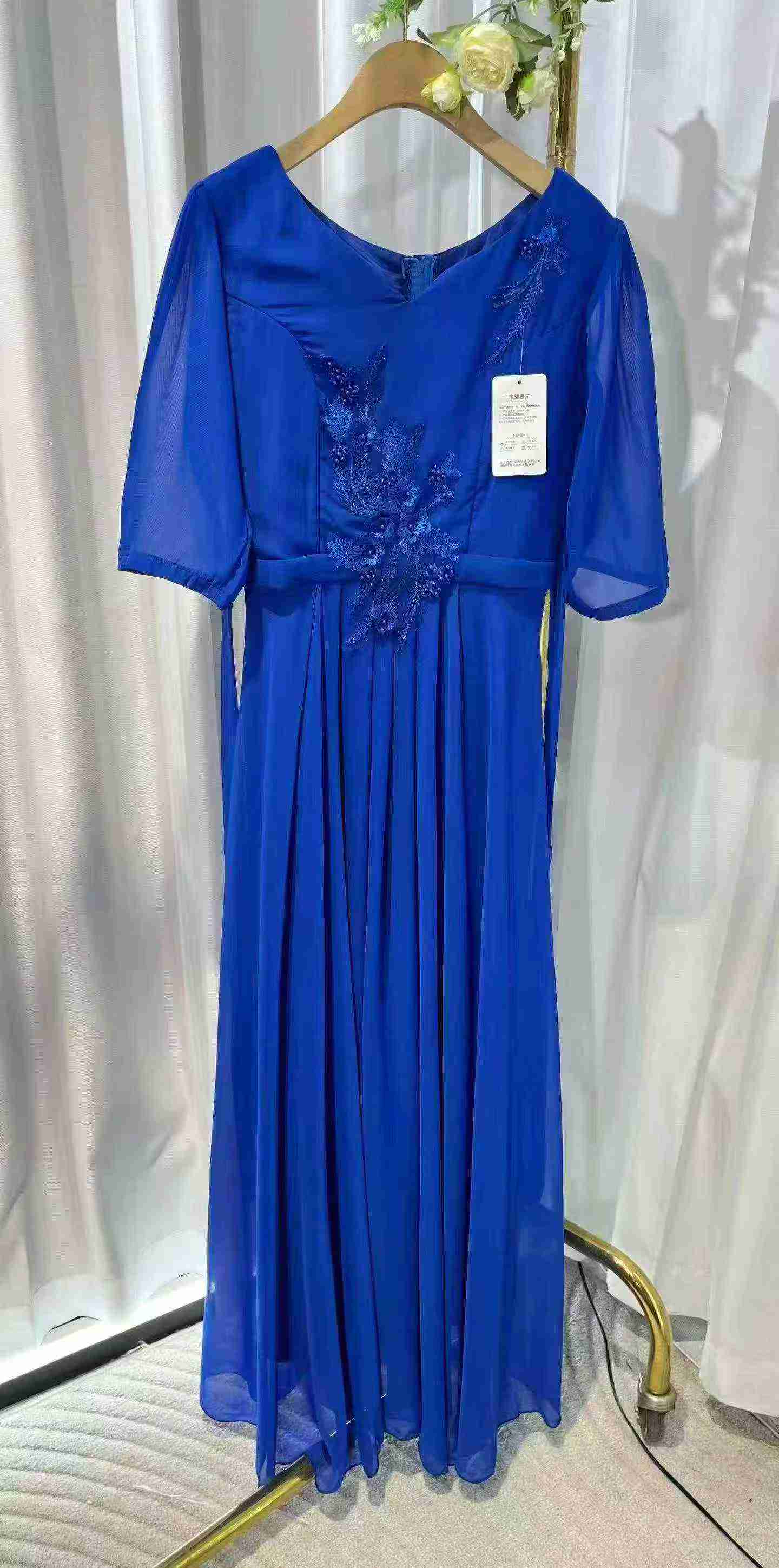 998 pièces Robe de soirée formelle maxi à broderie lourde perlée - Image 4