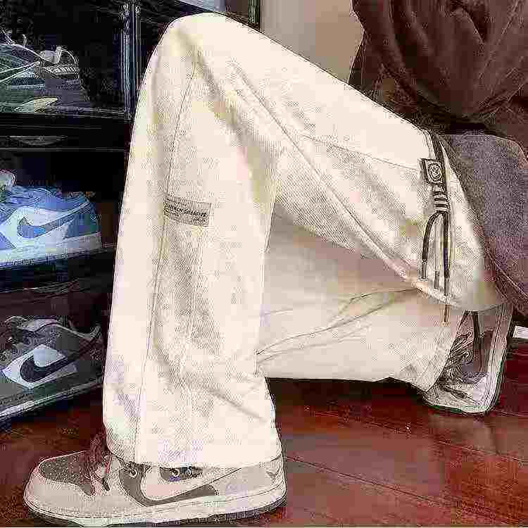 419 pièces Pantalons de sport décontractés d'été en tissu gaufré à cordon de serrage pour hommes, taille plus - Image 7
