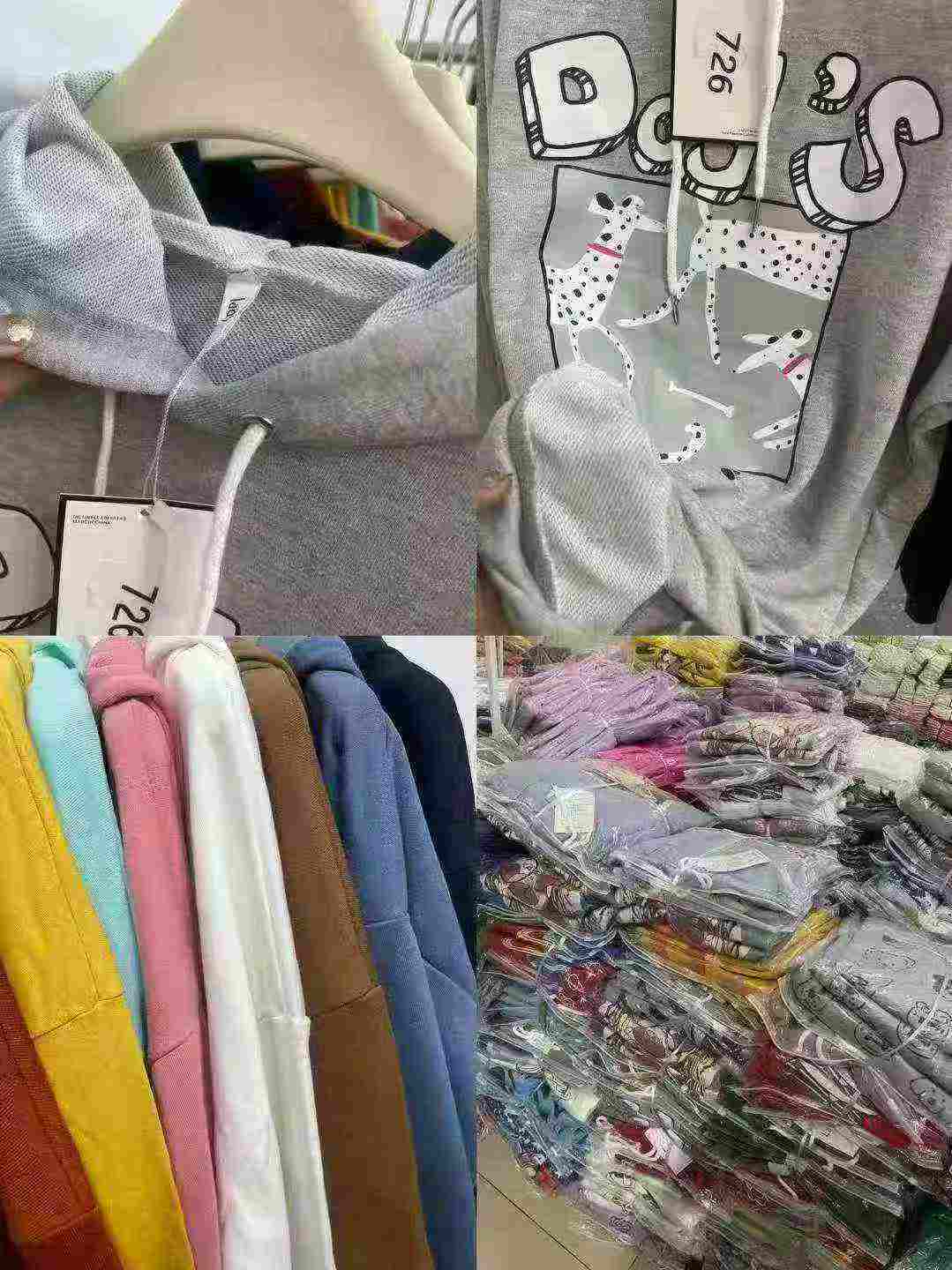 12000 Pieces Spring Non-fleece Cotton Hooded Women's Sweatshirts Wholesale - Image 9