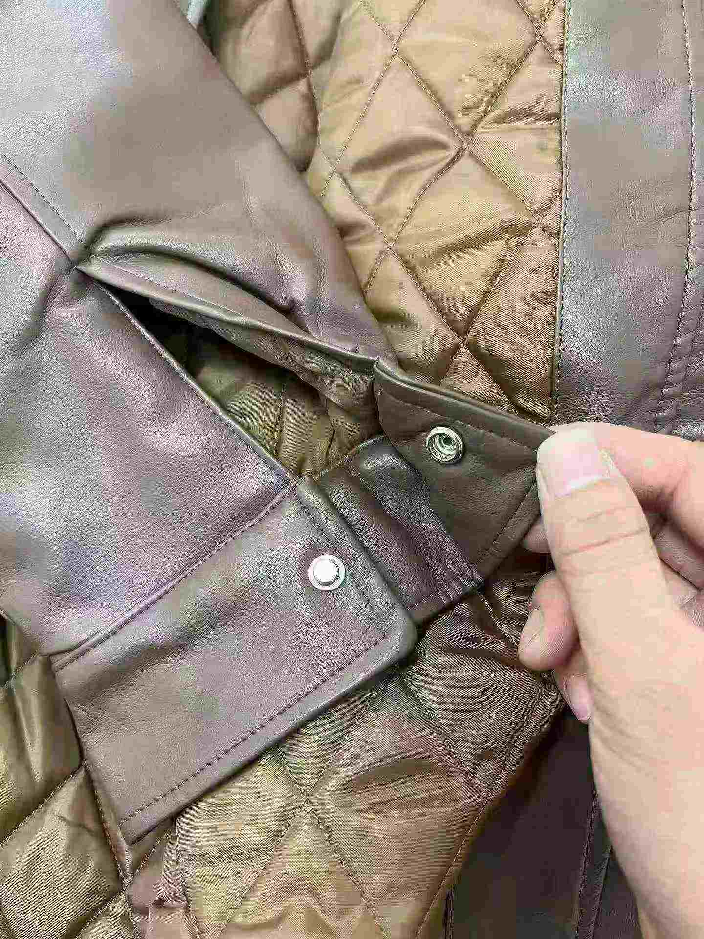 Women's PU Leather Short Biker Jacket 778PCS One Size Black Brown - Image 9