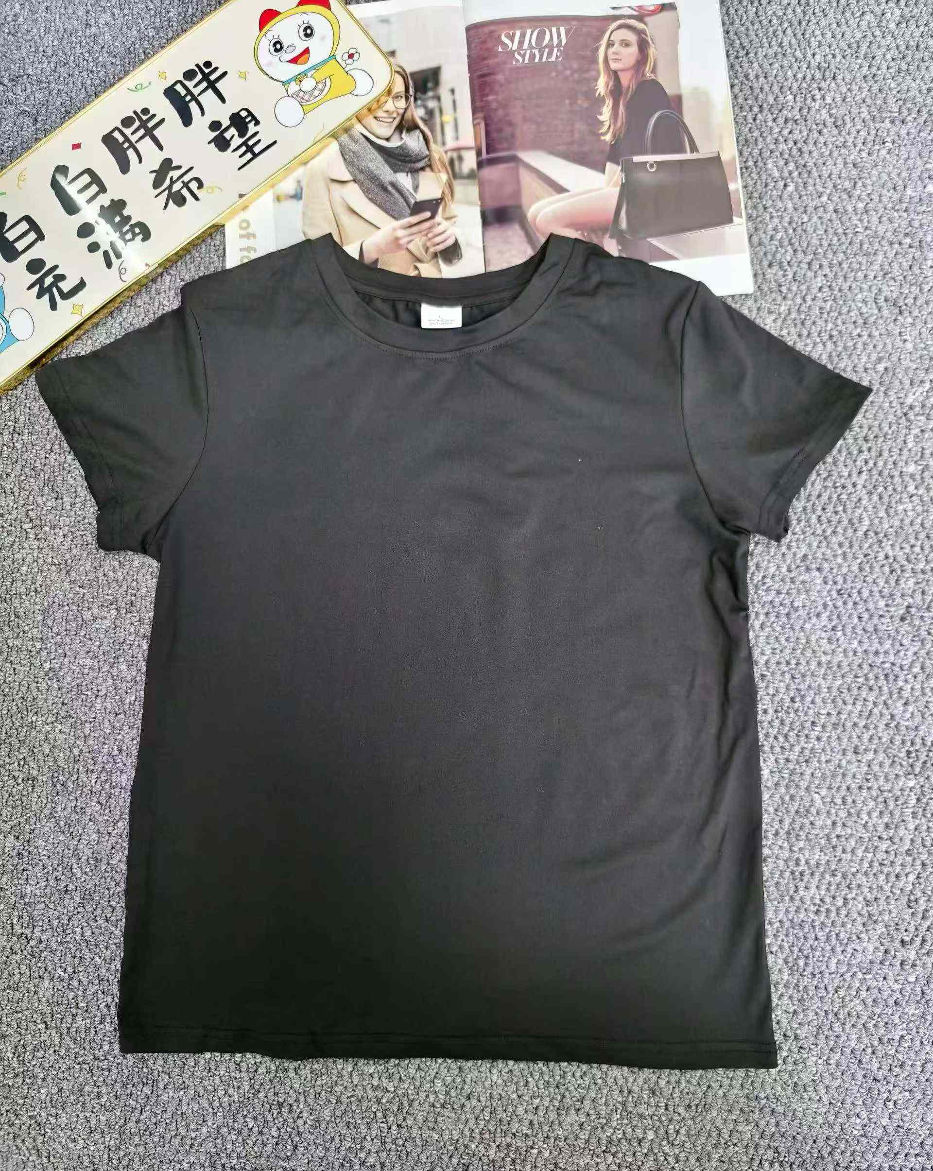 About 4500pcs Unisex Milk Silk Solid Casual Short Sleeve T-Shirts - Image 6