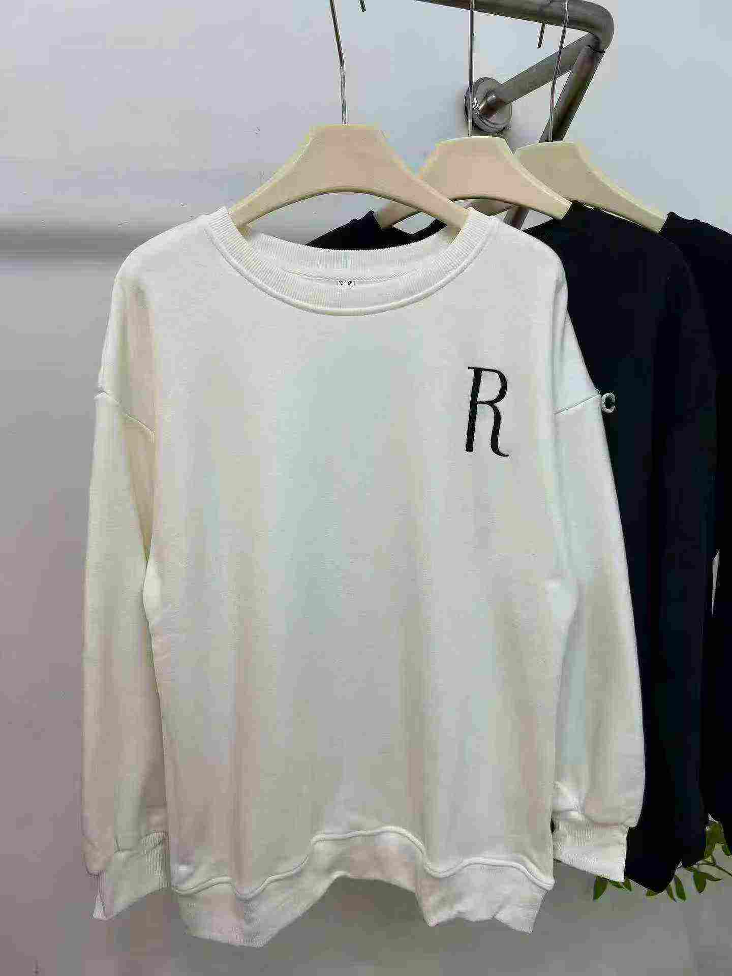800 Potong Sweatshirt Katun Kerah Bulat Bordir Wanita - Image 4
