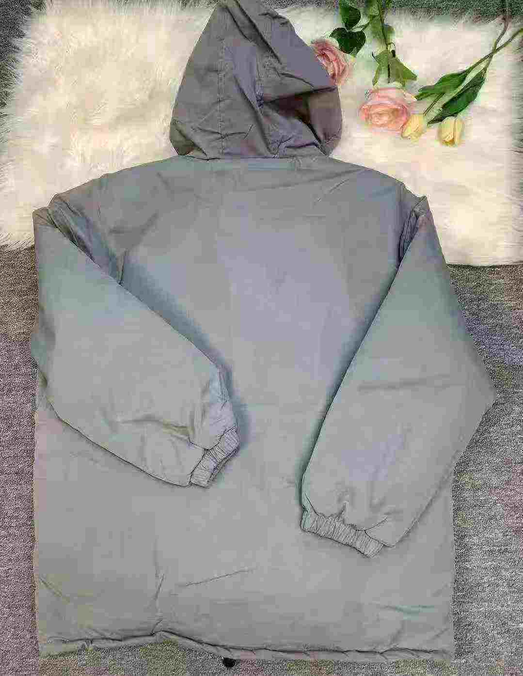 Jaket Berlapik Kapas Pakaian Kerja Saiz Oversaiz Longgar Lelaki Musim Sejuk 500 Helai - Image 4
