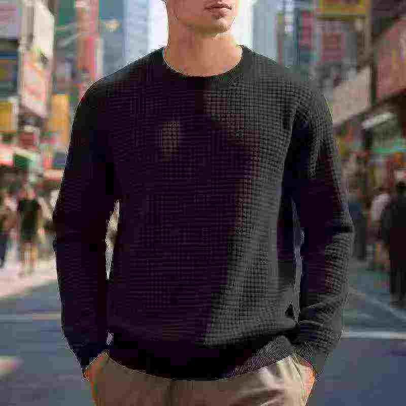 Over 2100 Pieces Men & Women Waffle Oversized Crew Neck Sweatshirts - Image 2