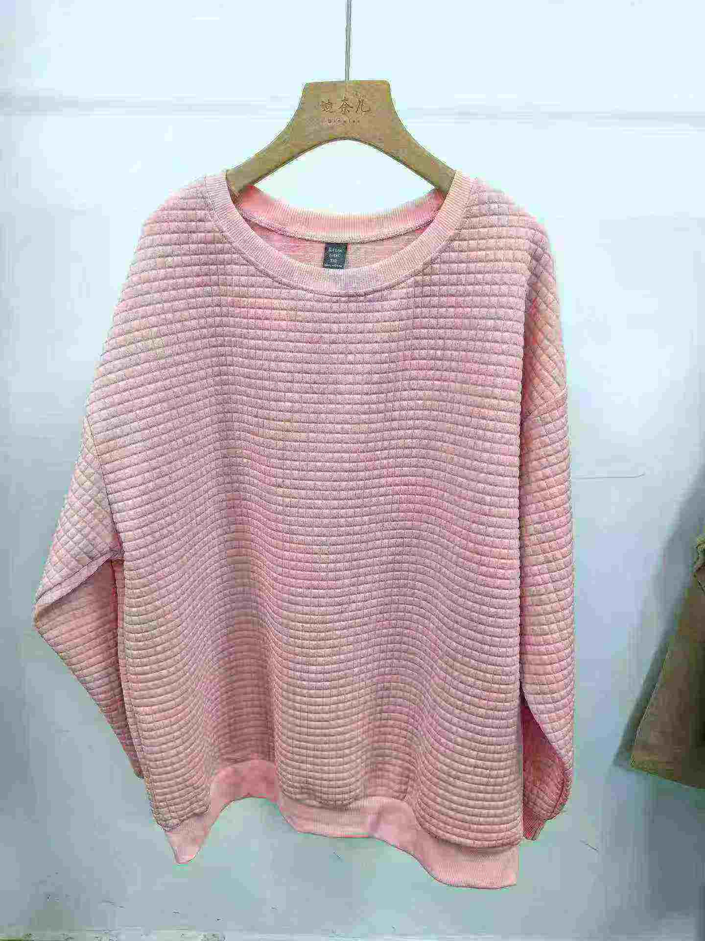 Over 2100 Pieces Men & Women Waffle Oversized Crew Neck Sweatshirts - Image 5