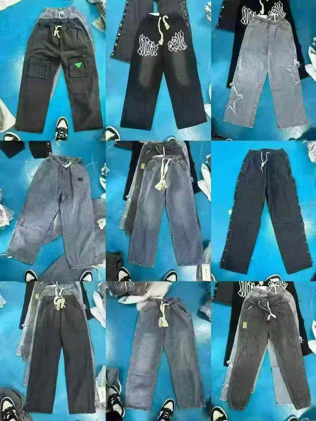 6300 Keping Seluar Jeans Panjang Denim Pinggang Elastik Lelaki - Image 9