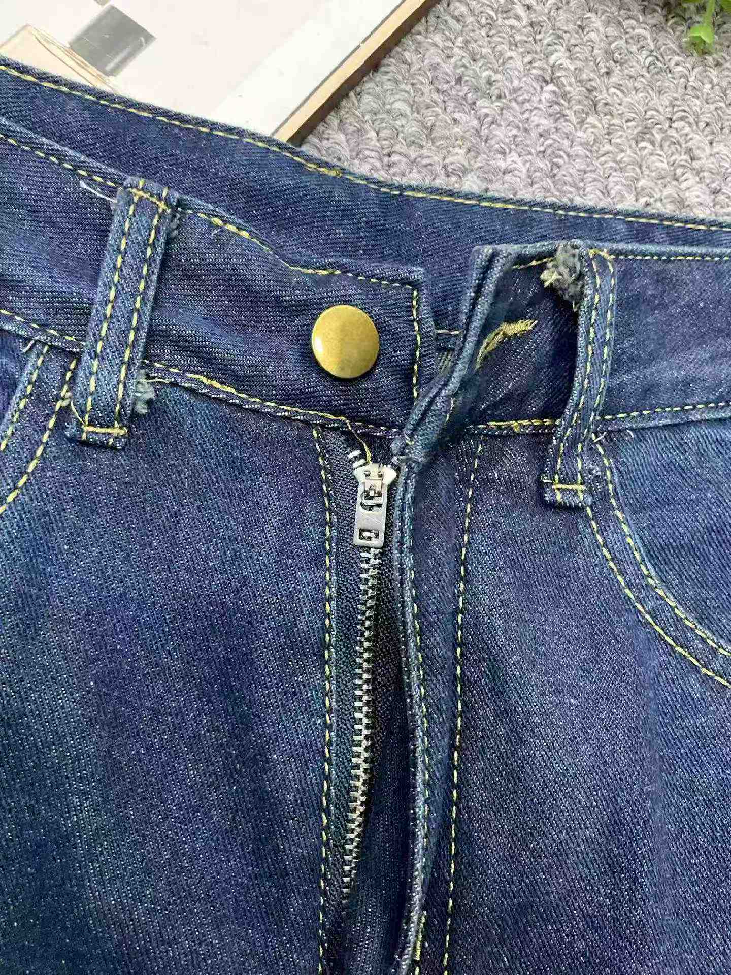 Nova Saia-Short Jeans Azul Escuro Retrô de Verão em Algodão Lavado, Tamanhos S-4XL, 2177 Peças - Image 4