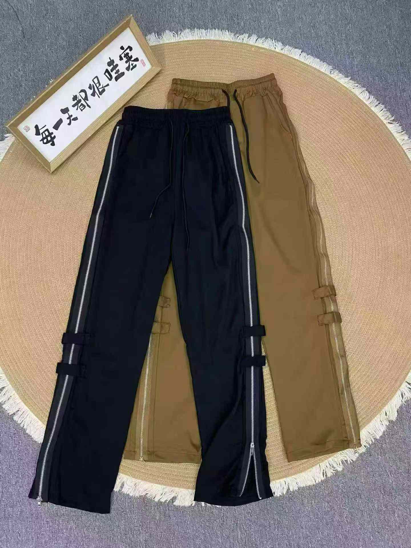 Pantalons décontractés style américain à fermeture éclair latérale, 362 pièces - Image 2