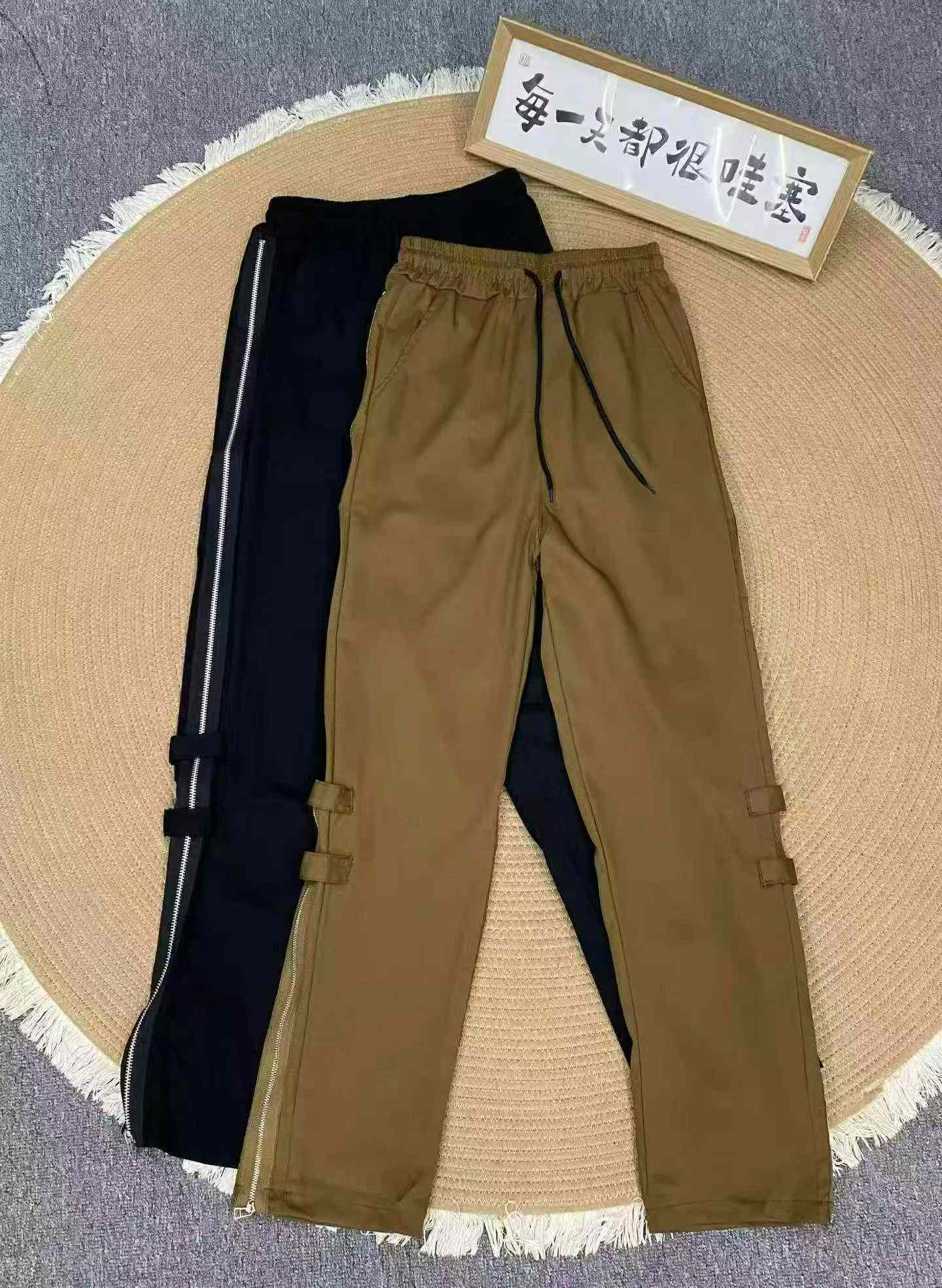 Pantalons décontractés style américain à fermeture éclair latérale, 362 pièces - Image 3