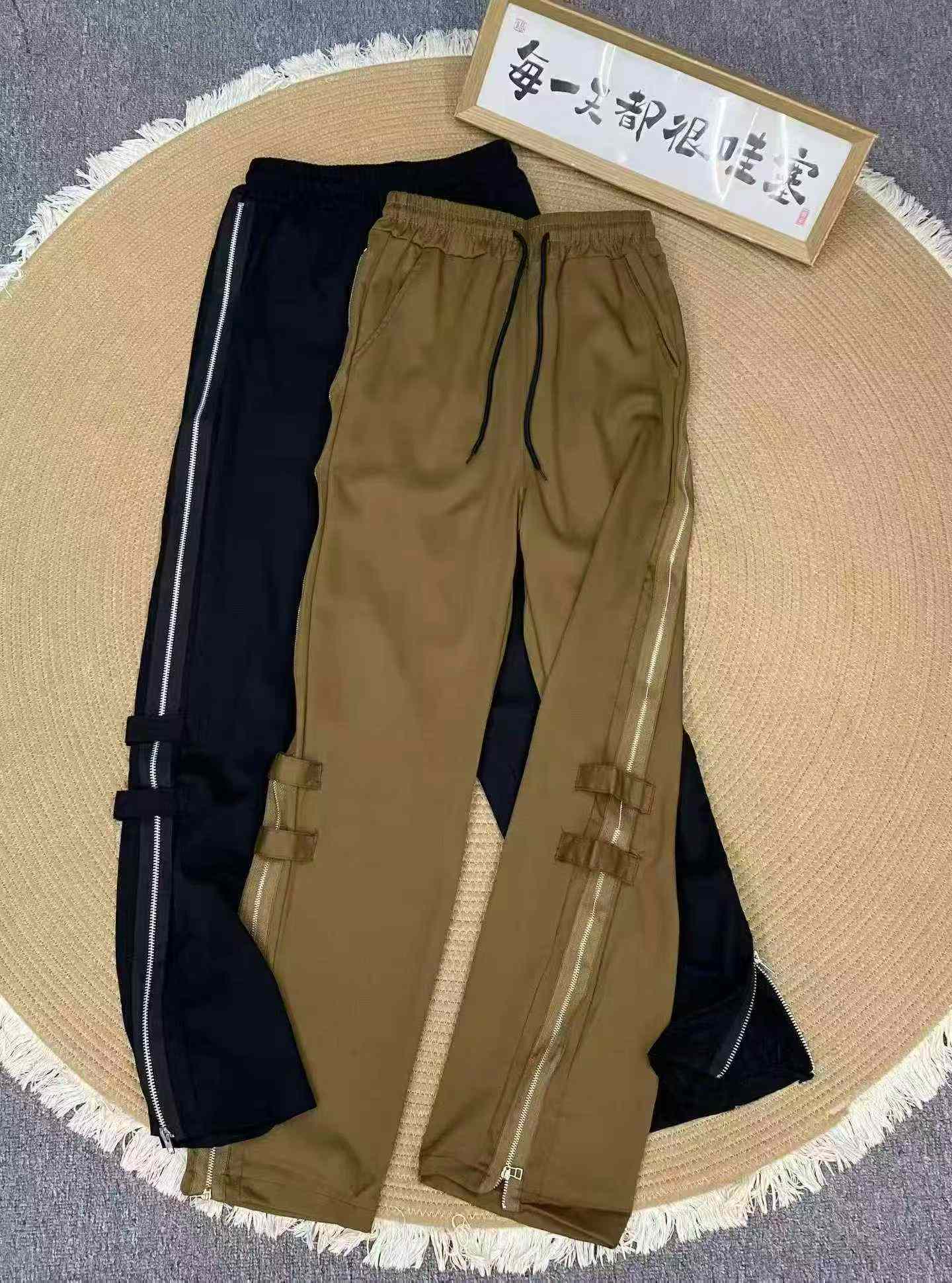 Pantalons décontractés style américain à fermeture éclair latérale, 362 pièces - Image 4