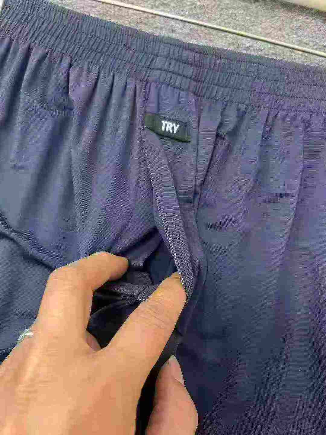 1550 Pièces de caleçons boxers amples d'été en coton soie de glace pour hommes - Image 5