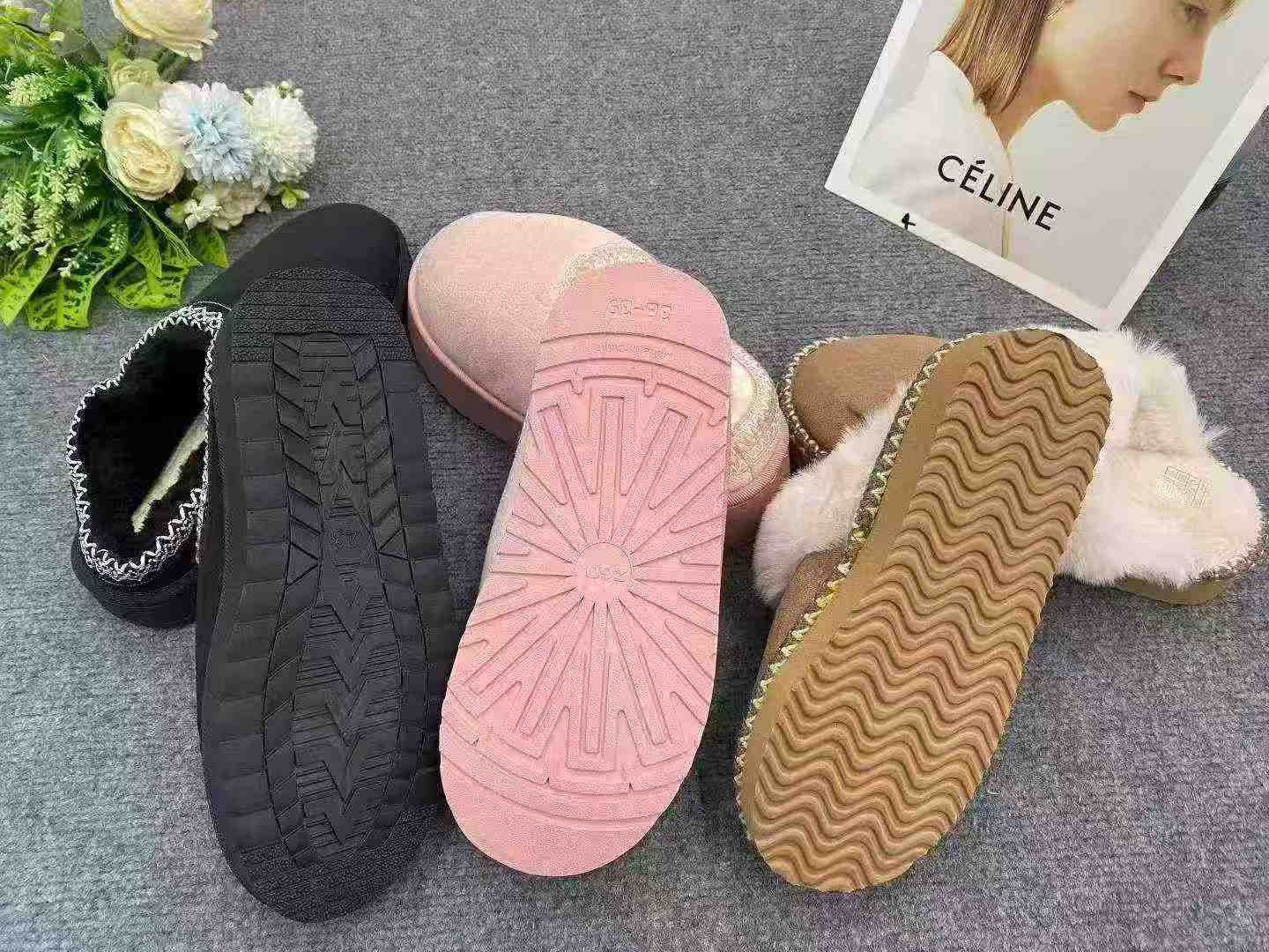 417 Pairs Winter Fleece Thick Sole Snow Boots Size 36-41 - Image 7