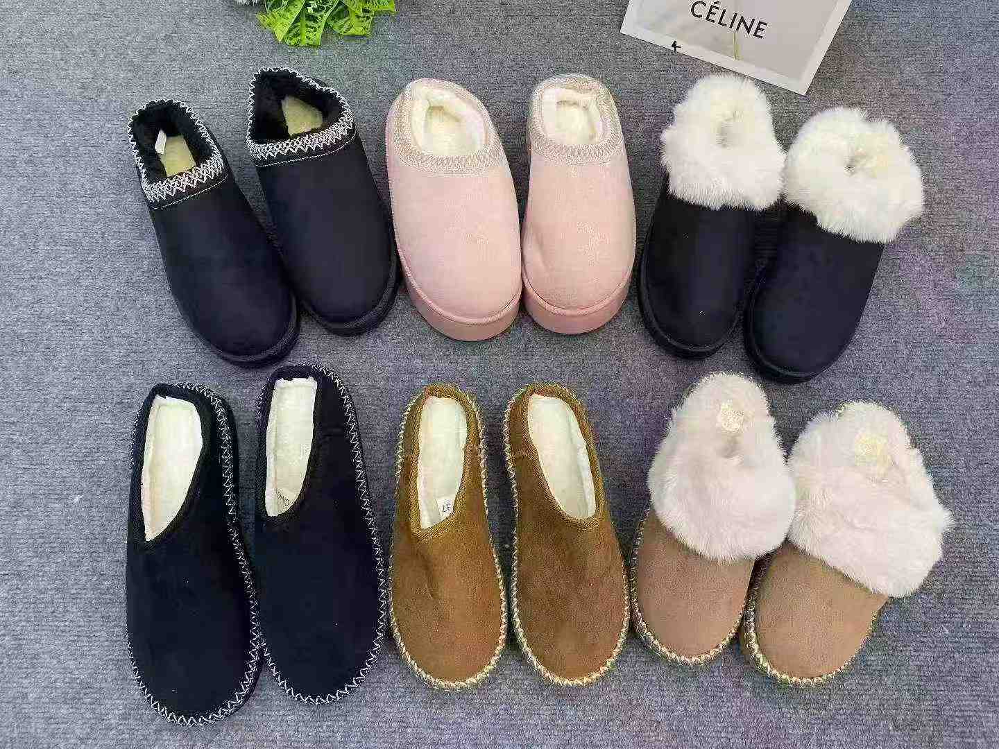 417 Pairs Winter Fleece Thick Sole Snow Boots Size 36-41 - Image 9