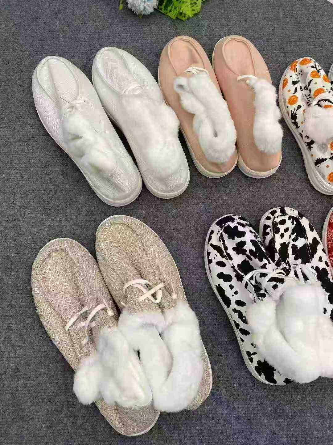 750 Pairs Winter Fleece Lined Lace-up Cotton Shoes - Image 4
