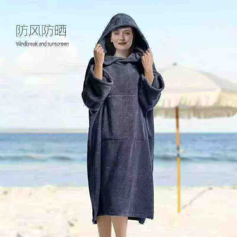 Wearable Hooded Bathrobe for Swimming, 380 Pieces One Size - Image 4