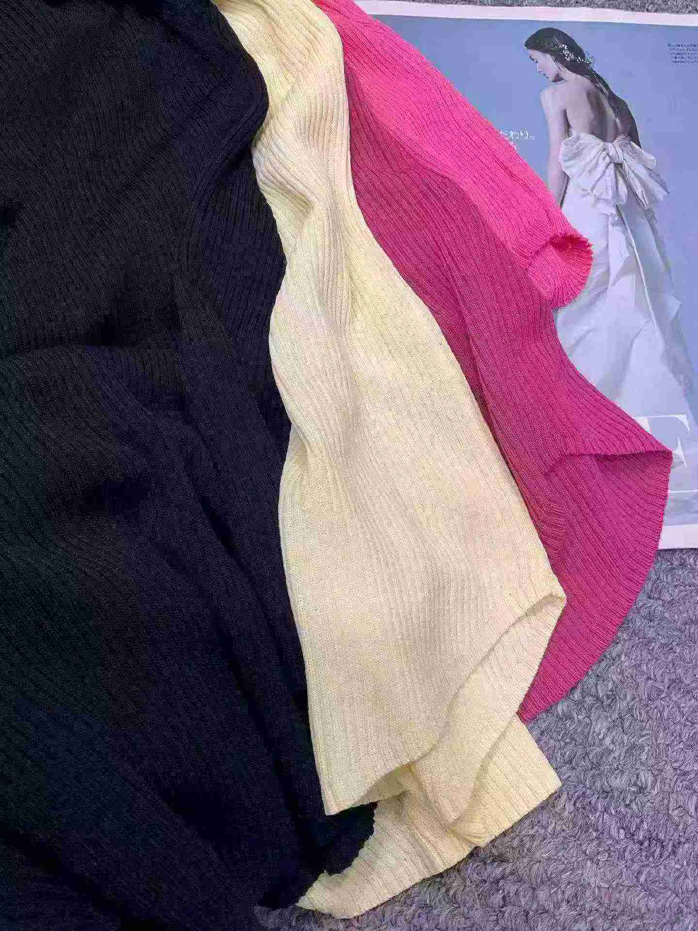 Summer New Simple Solid Ice Silk Knit Short Sleeve T-shirt, About 1000 Pieces - Image 9