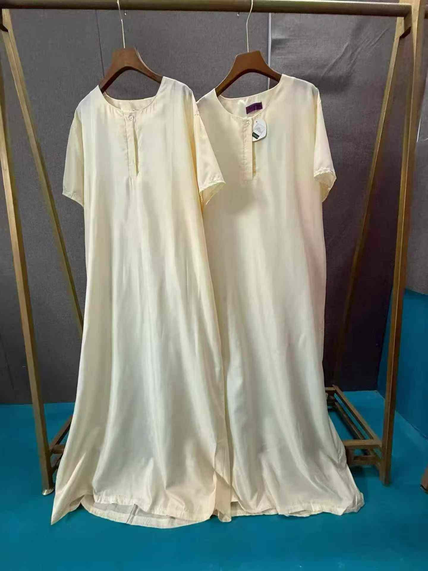 Solid Color Long Round Neck Casual Maxi Dress for Arab Girls, S-4XL, Around 600 Pieces - Image 2