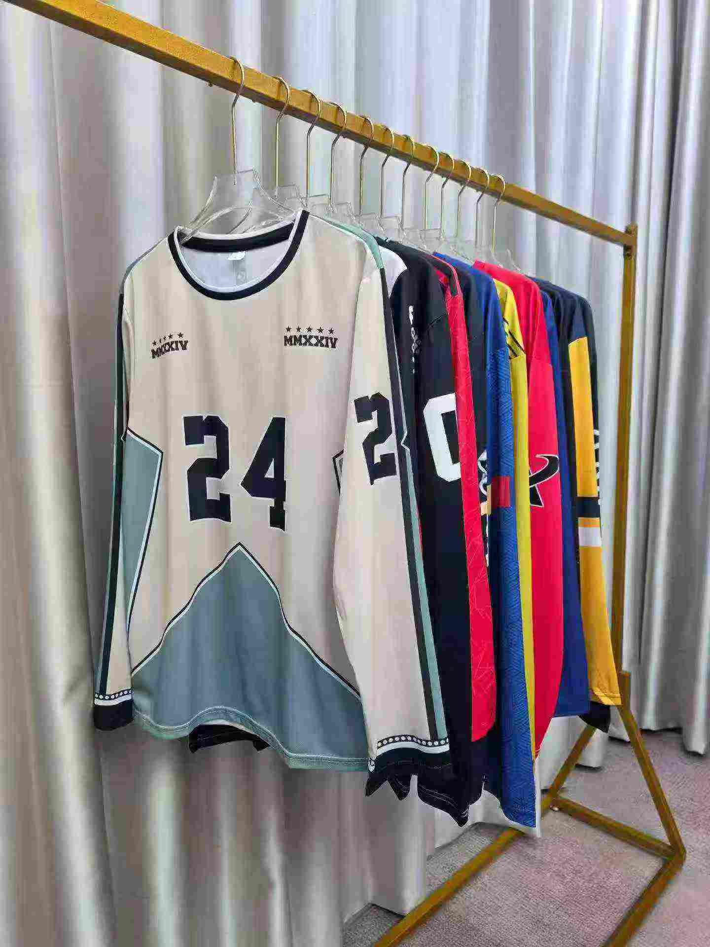 300 Pieces Long Sleeve Fan Football Sports T-shirt Tops, Size XS-6XL, Individually Packed - Image 4