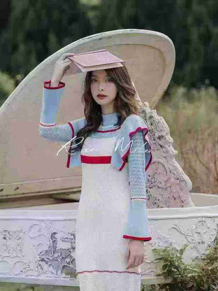 New French Style Knitted Dress, 600pcs In Stock - Image 3