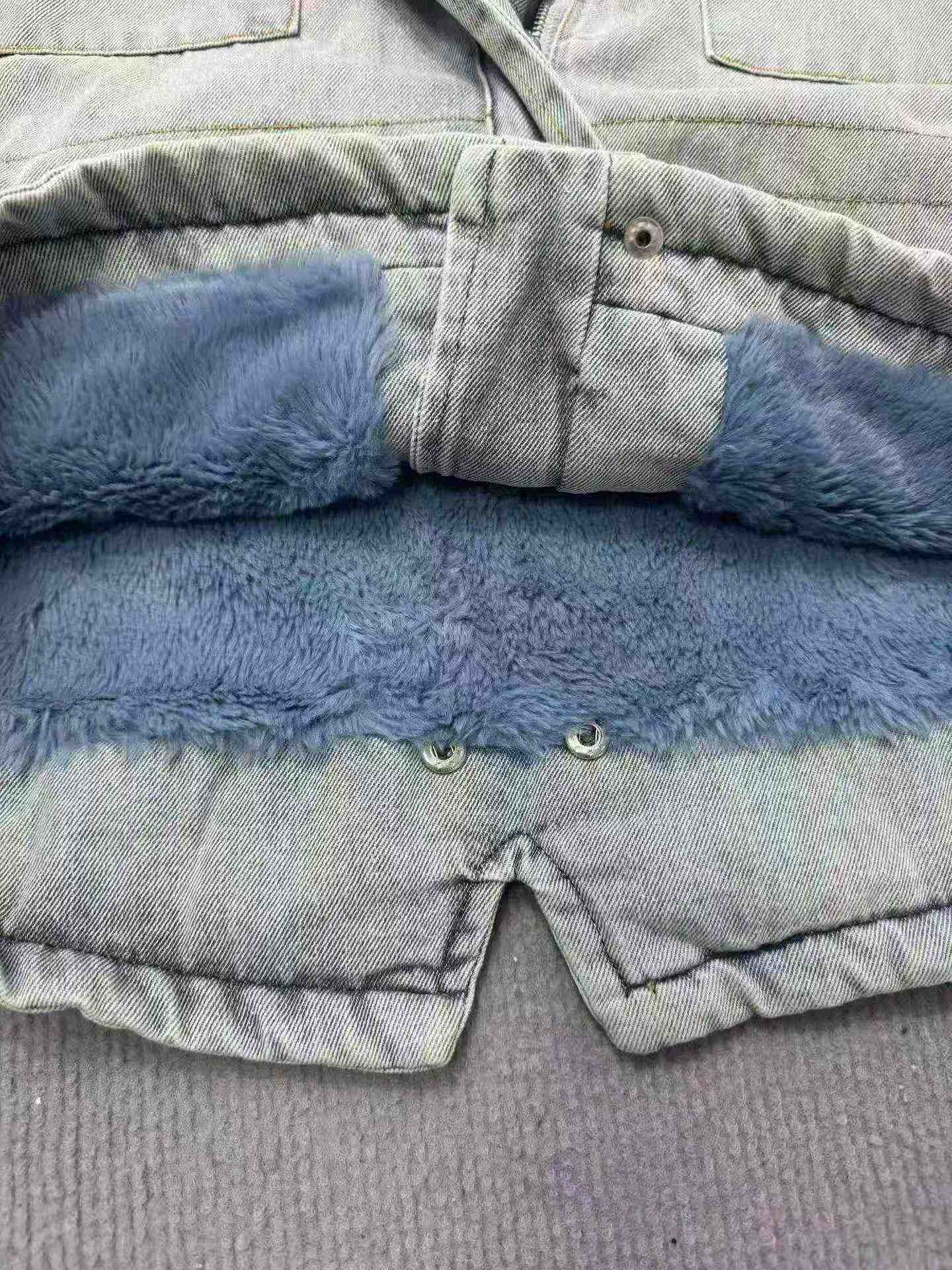 Çocuk Polar Kalınlaştırılmış Kot Parka Mont, Yaklaşık 2400 Adet - Image 5