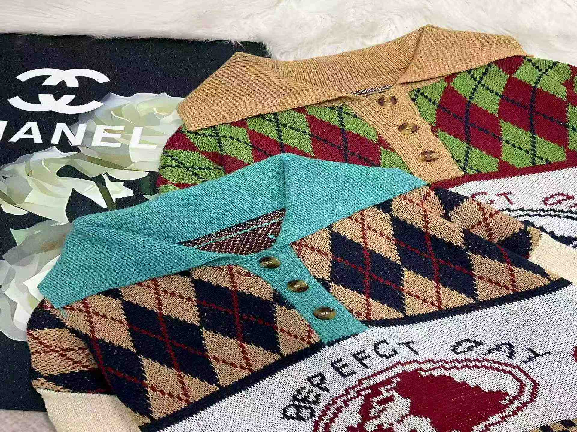 Sweta Pulover Mpya ya Majira ya Vuli na Majira ya Baridi, Iliyolegea, yenye Muundo wa Jacquard, Kola ya Polo, Mtindo wa Preppy, Vipimo M-2XL, Vipande 1150 - Image 9