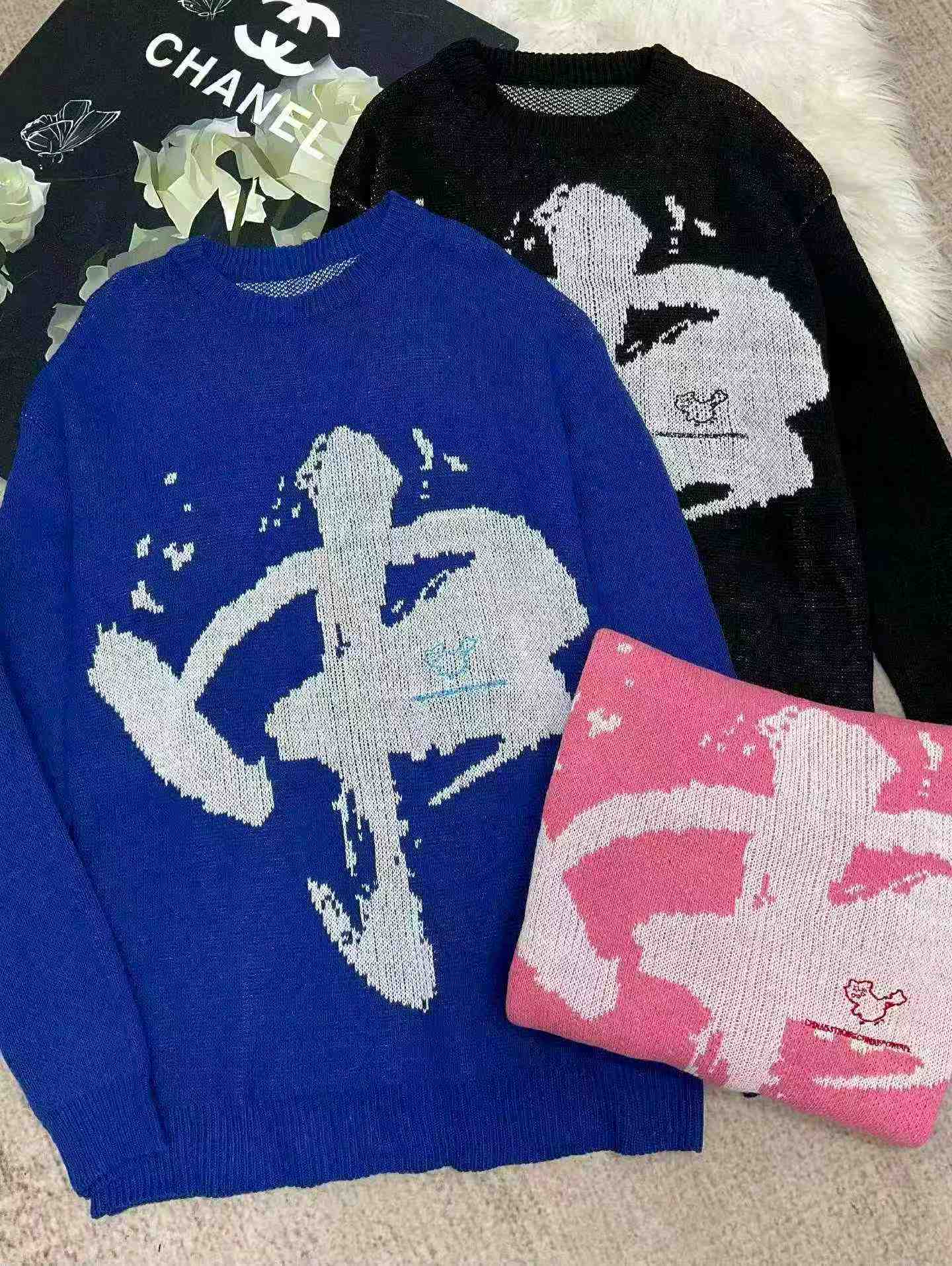 Autumn Winter Men's Retro Chinese Style Loose Crewneck Jacquard Sweater, Size M-2XL, 1680 Pieces - Image 3