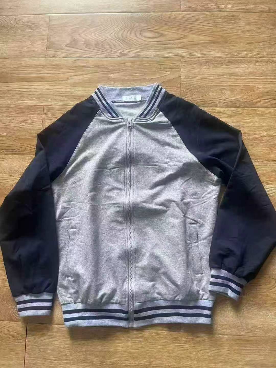 600 Pieces Unisex Fleece Baseball Jackets Sizes S to 3XL - Image 1