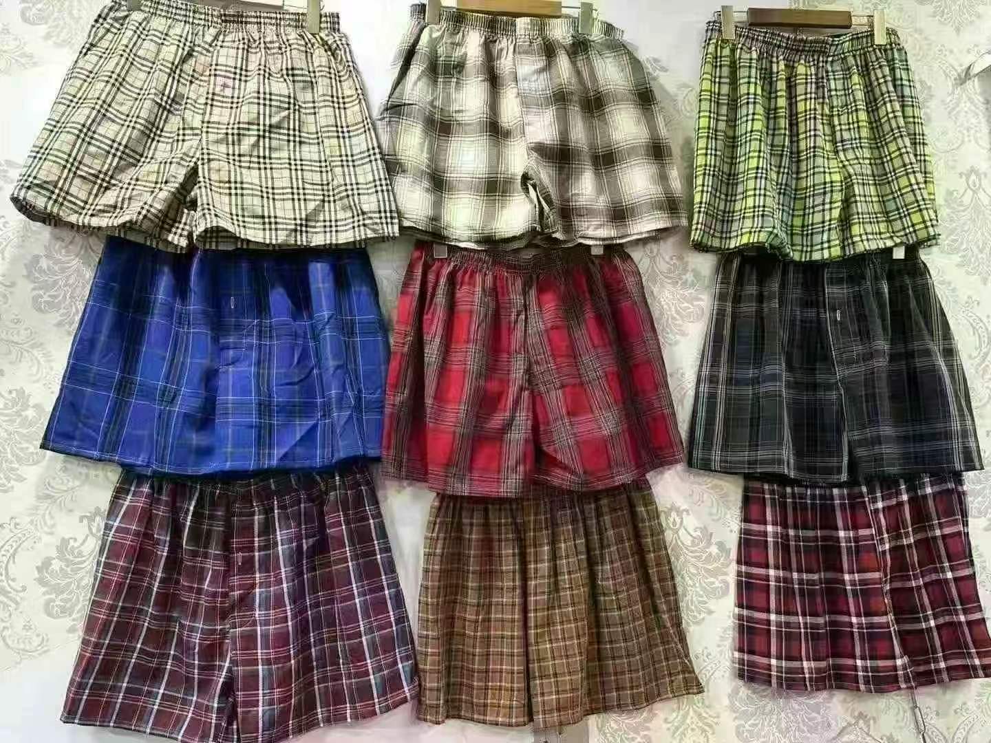 New Arrival 25000 PCS Cotton Plaid Boxer Underwear - Image 1