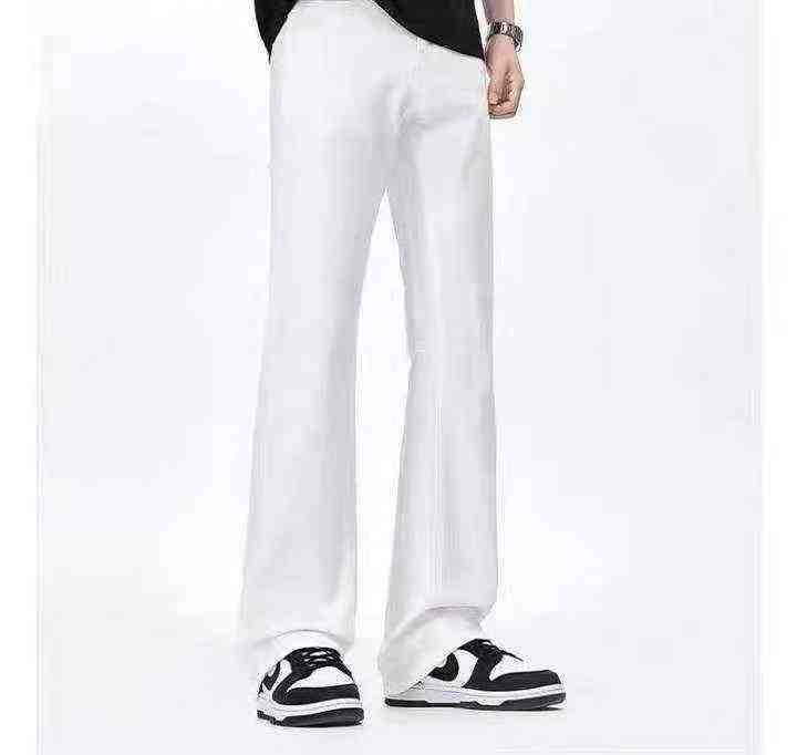 Men's American High Street Vibe Loose Micro Flared Straight Jeans 320PCS - Image 1