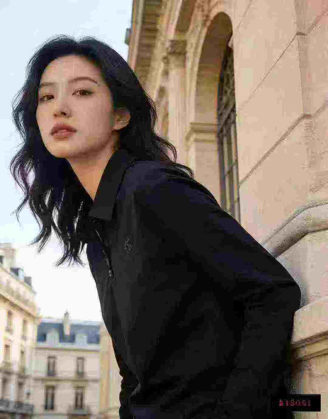 春秋款纯色长袖翻领POLO衫，共1740件，尺码S-2XL，独立包装 - Image 1