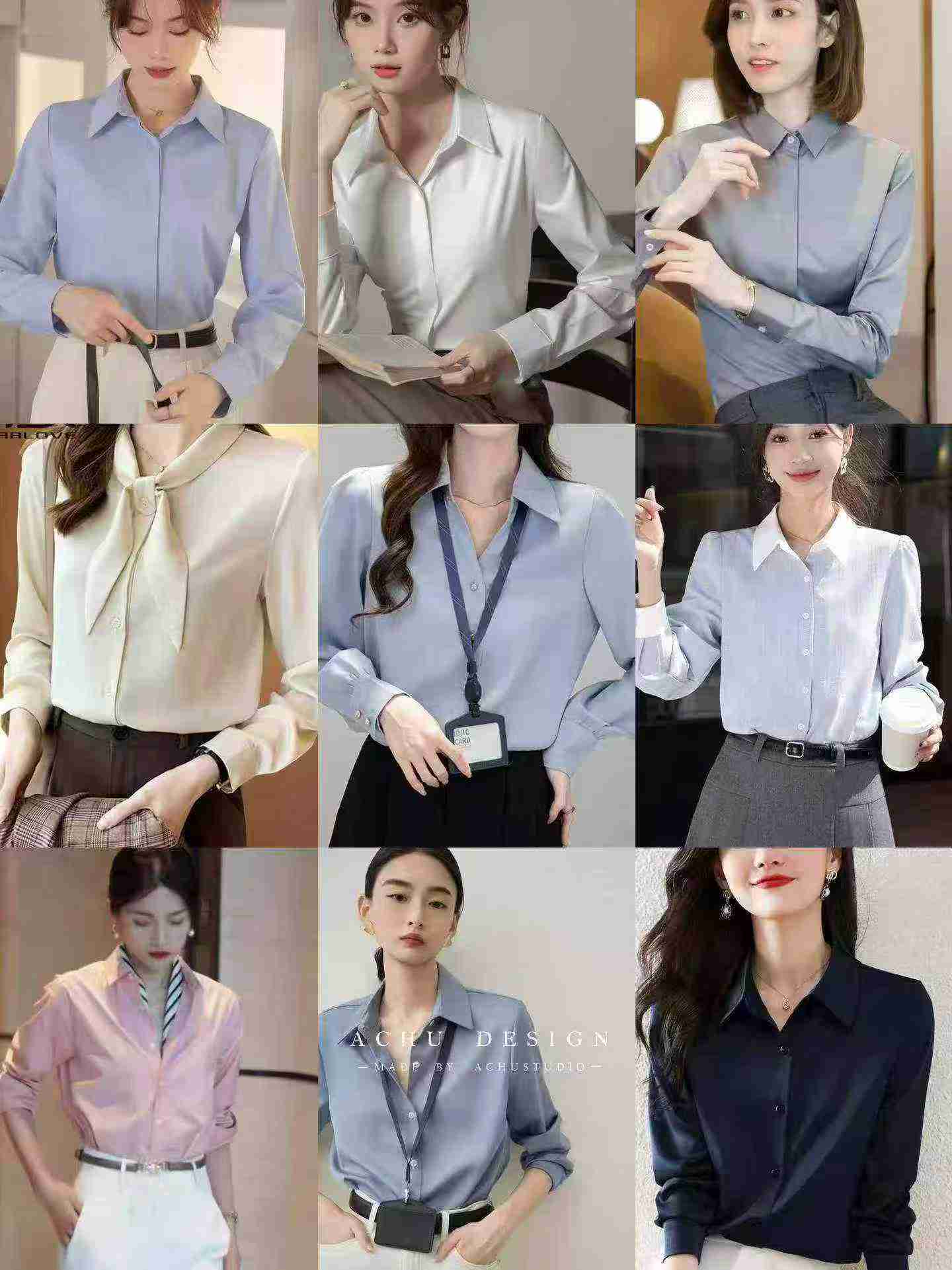 1000 Pieces Women's Commute Long Sleeve Professional Blouses - Image 1