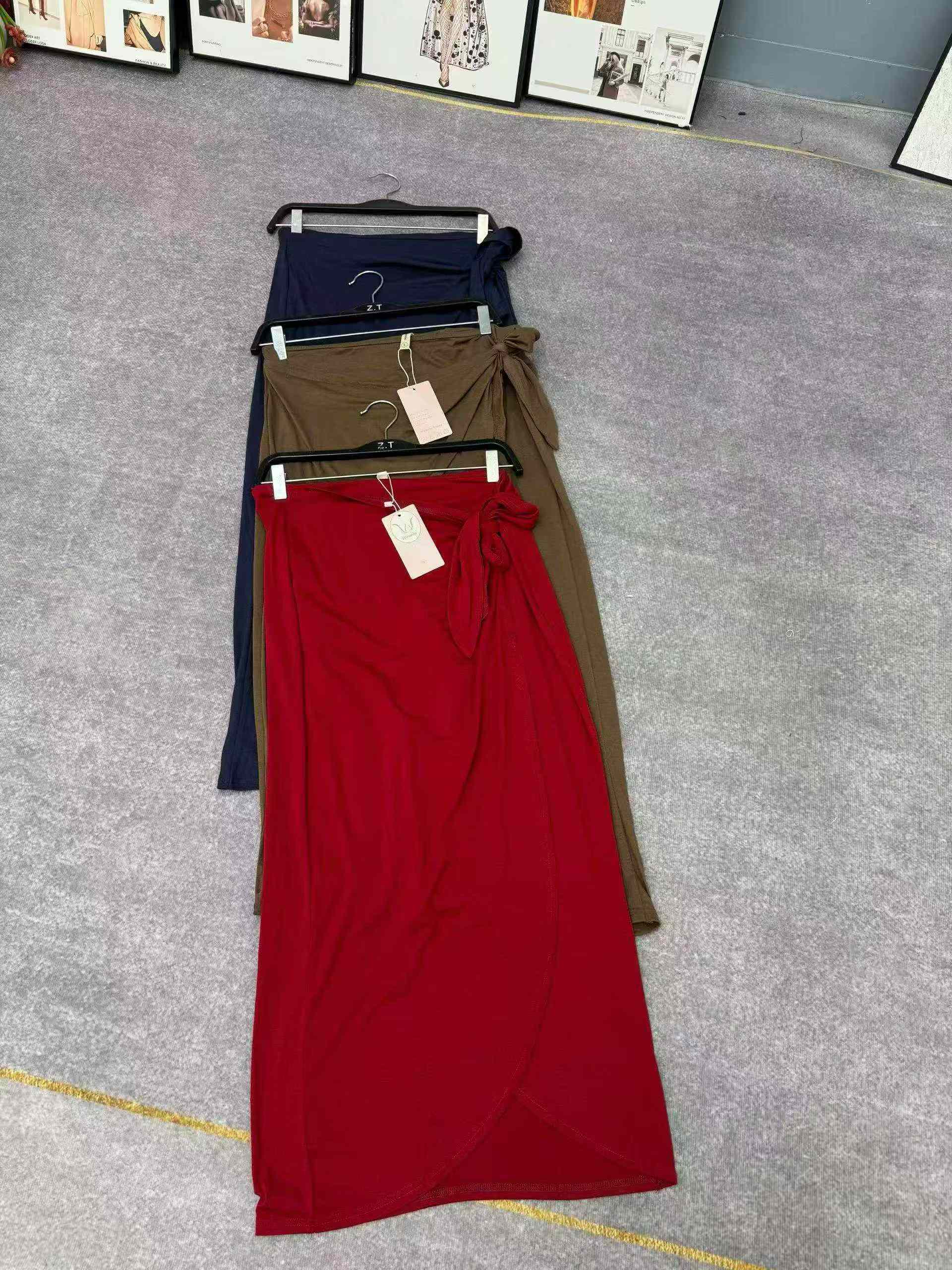 New Summer Women Lace-up Midi Skirts 434 Pcs - Image 1