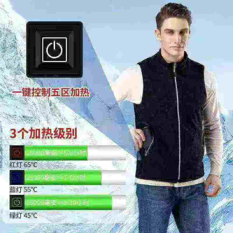 新款冬季男女智能发热马甲，共320件，尺码XL-3XL，独立包装 - Image 1