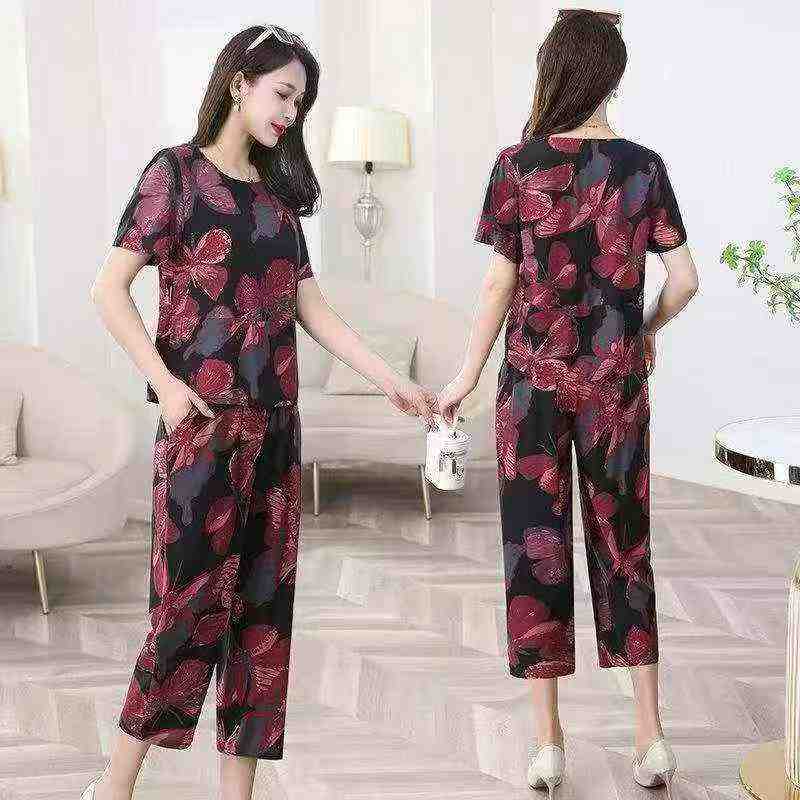 680 Sets Summer Middle-aged Mom Outfit Sets - Image 1