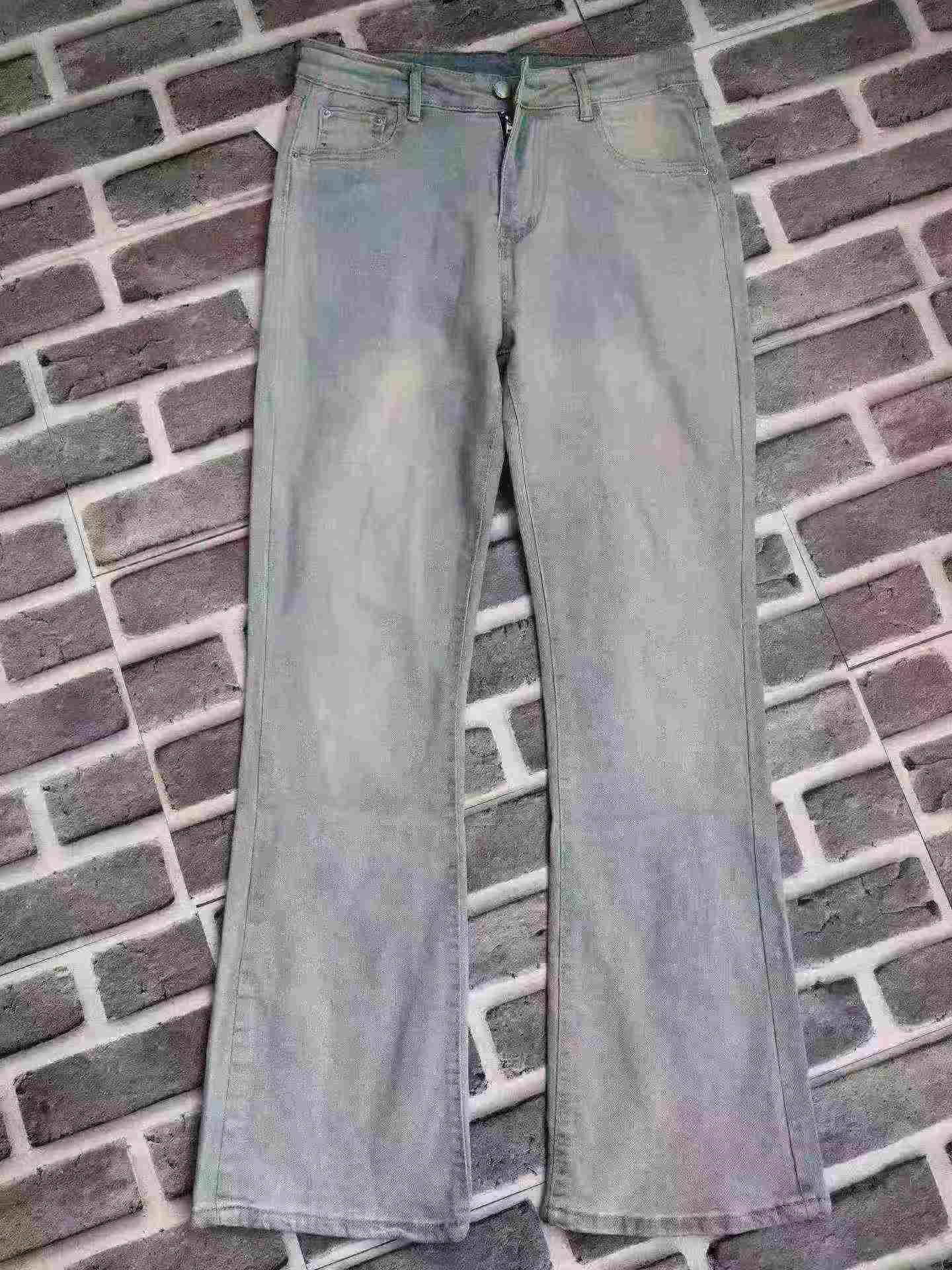 约400条 高弹美式轻奢交叉刺绣牛仔裤 尺码S-2XL - Image 1