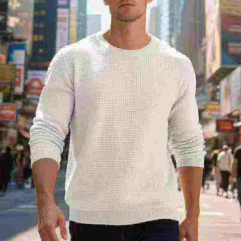 Over 2100 Pieces Men & Women Waffle Oversized Crew Neck Sweatshirts - Image 1
