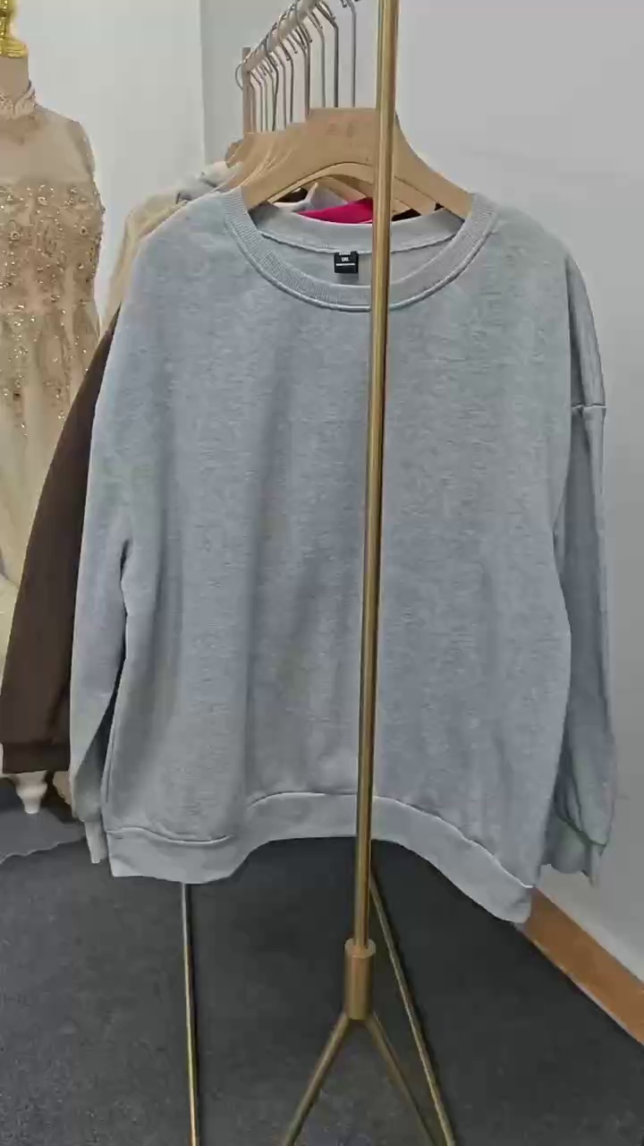 2300 Pcs Loose Oversized Fleece Lined Crew Neck & Hooded Sweatshirts - Image 2