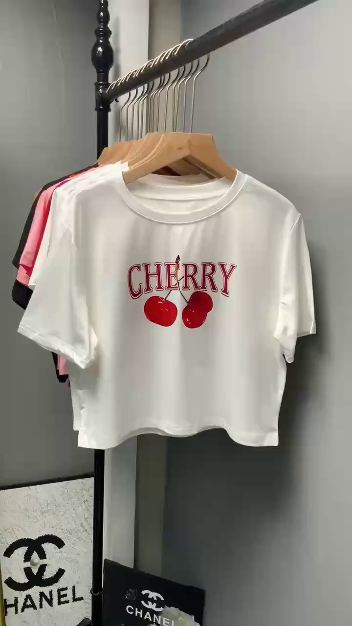 4000 Pcs Foreign Trade Spicy Girl Ice Silk Short Sleeve T-Shirts - Image 2