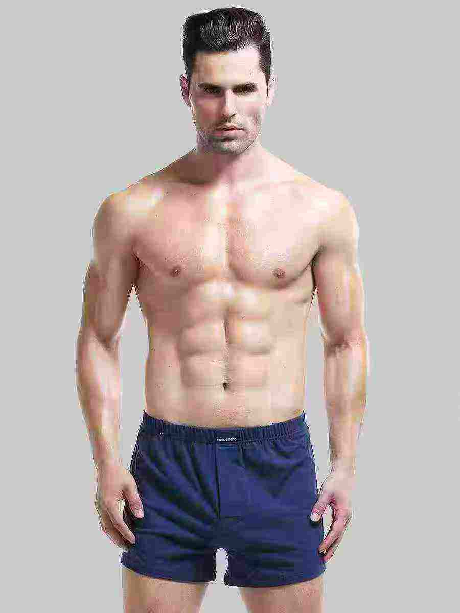 1550 Pieces Men's Summer Loose Ice Silk Cotton Boxer Underwear - Image 1