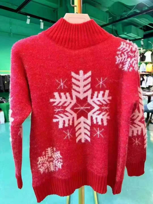 Clearance 330 Pieces Christmas Style Mink Cashmere Sweaters - Image 1
