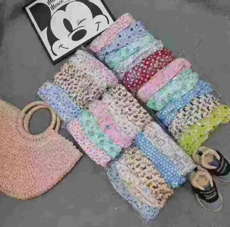 Cotton Korean Floral Kids Sleeve Guards, About 19888 Pairs - Image 1