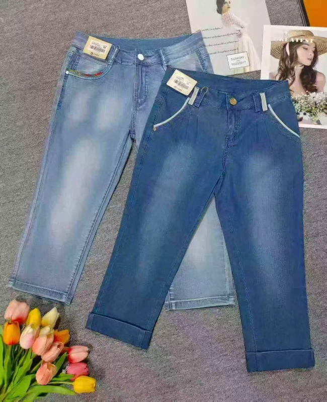 5000 Pieces Denim Jean Shorts, Individual Packing, Sizes 25-36 Clearance - Image 1